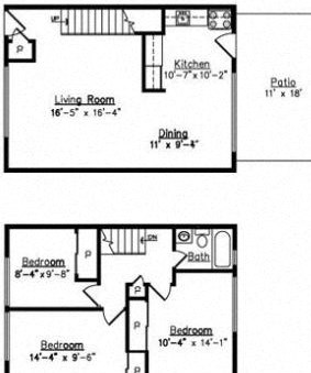 3 Bedroom 1 Bath Elm